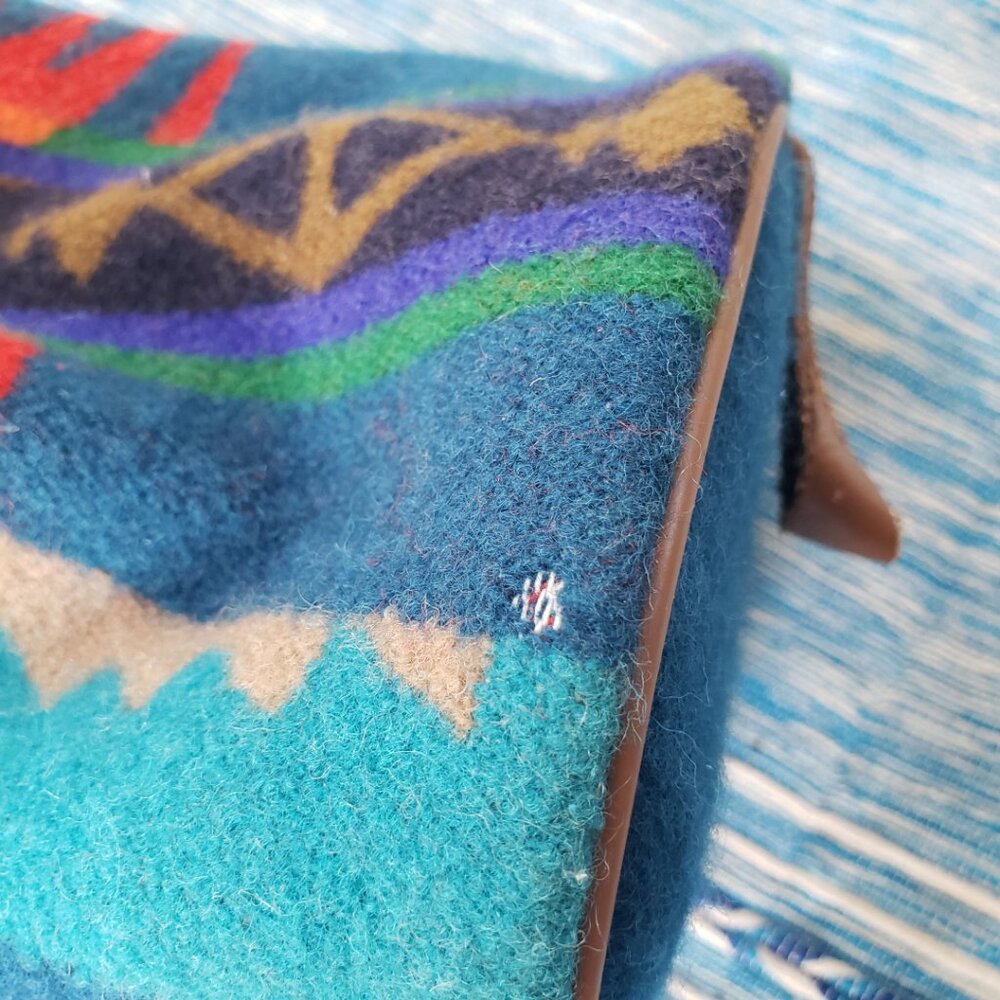 Final Vtg Pendleton Bag Multicolor Toiletries Cos… - image 6